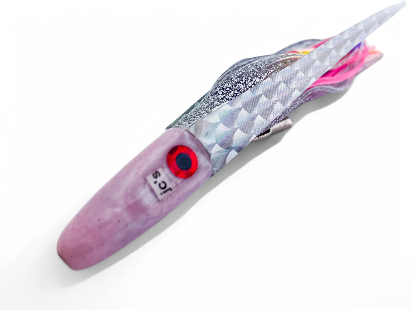 JC's 5" Aku Lure: Bubble Gum Pearl